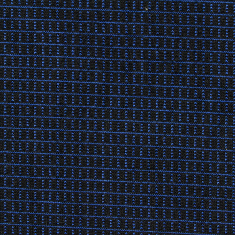Blue Dash Jacquard, Viscose-Poly