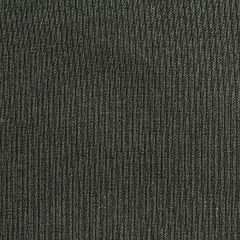 Cotton Stretch Rib Knit Fabric, 400 gsm, 120 cm — Green