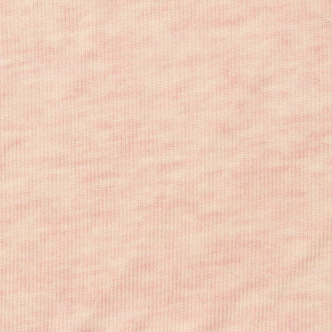 Light Pink Marl Rib Knit, Tencel Lyocell-Acrylic