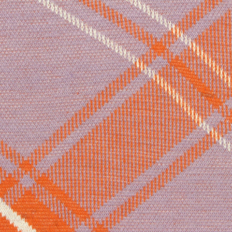 Lavender Bold-Plaid Jacquard, Poly-Viscose