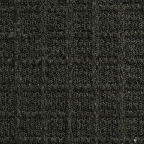 Green Tone-on-Tone Square Jacquard, Polyester
