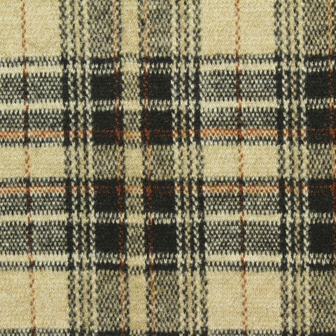 Beige Plaid Jacquard, Poly-Viscose, 392 gsm