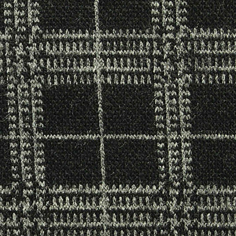 Grey Plaid Jacquard, Poly-Viscose, 426 gsm
