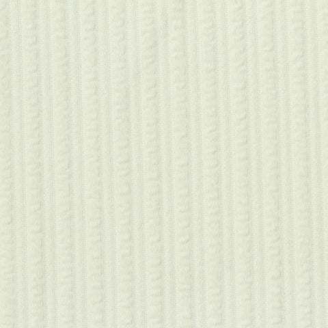 White Textured-Line Rib Knit