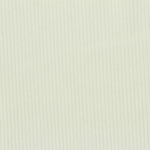 Polyester Stretch Rib Knit Fabric, 215 gsm, 165 cm — White