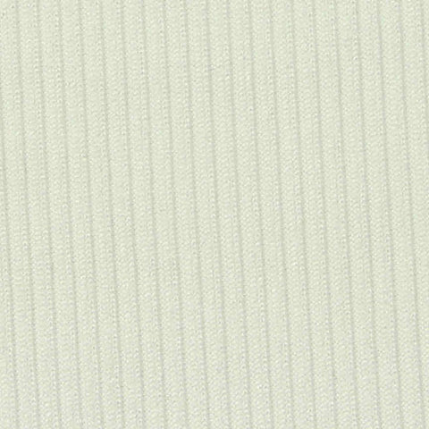 Polyester Stretch Rib Knit Fabric, 215 gsm, 165 cm — White