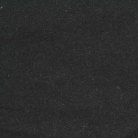 100% Cotton French Terry Fabric, 165 gsm, 165 cm — Black