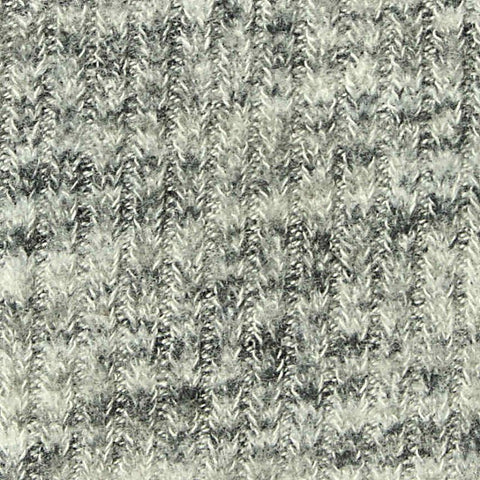 Dark Grey Marl Rib Knit, Viscose-Poly, 205 gsm, 150 cm, ref EF-247108