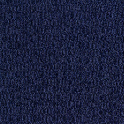 Jacquard Polyester Stretch Warp Knit Fabric, 175 gsm, 150 cm — Navy
