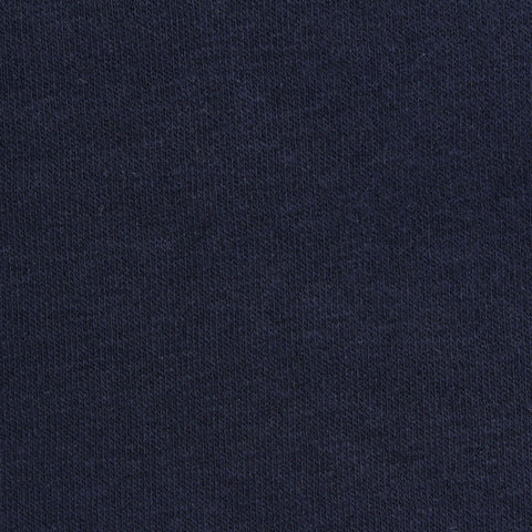 Cotton Polyester French Terry Fabric, 288 gsm, 170 cm — Navy