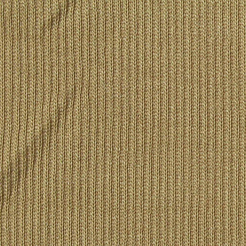 Modal Polyester Rib Knit Fabric, 170 gsm, 155 cm — Khaki