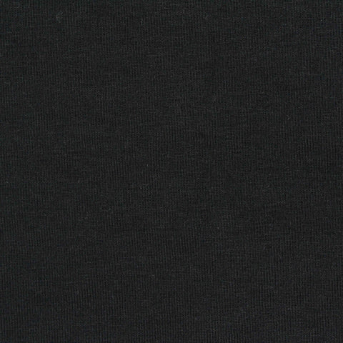 Cotton Modal Stretch Jersey Knit Fabric, 200 gsm, 160 cm — Black