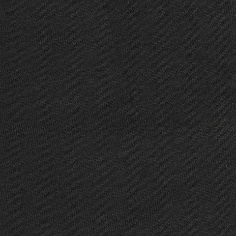 Cotton Stretch Jersey Knit Fabric, 190 gsm, 160 cm — Black