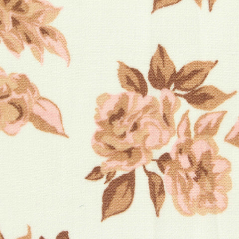 Pink Floral Woven, Polyester, 150 gsm