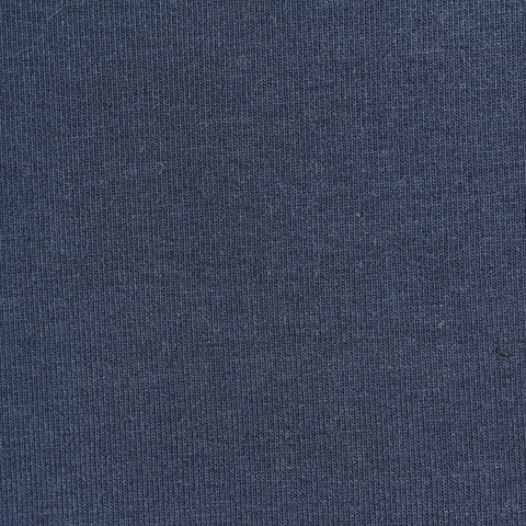 Polyester Stretch Rib Knit Fabric, 326 gsm — Navy