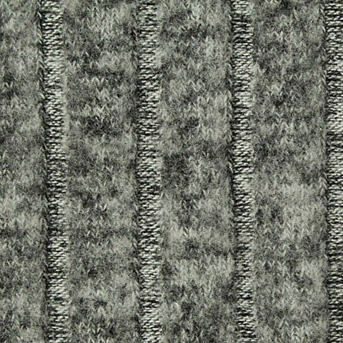 Grey Marl Rib Knit, Poly-Viscose, 220 gsm, 160 cm, ref EF-247644