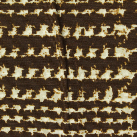 Brown Horizontal-Dash Knit, Tencel Lyocell