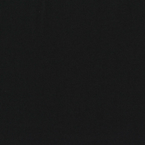 Nylon Stretch Jersey Knit Fabric, 190 gsm, 160 cm — Black