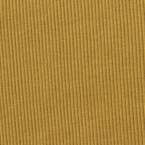 Cotton Polyester Stretch Rib Knit Fabric, 450 gsm, 119 cm — Khaki