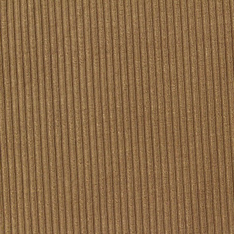Viscose Stretch Rib Knit Fabric, 443 gsm, 135 cm — Khaki