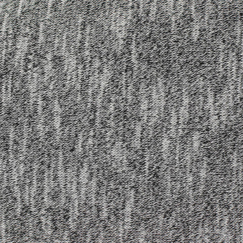 Black Heathered-Marl French Terry, Cotton-Poly