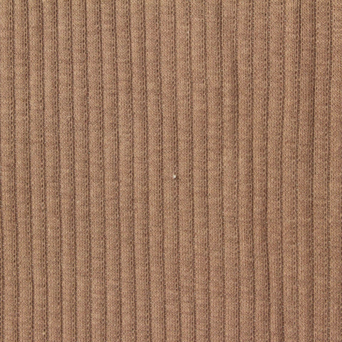 Rib Knit Fabric, 216 gsm, 120 cm — Khaki