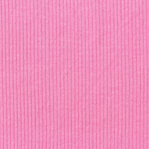 Viscose Stretch Rib Knit Fabric, 250 gsm, 140 cm — Pink