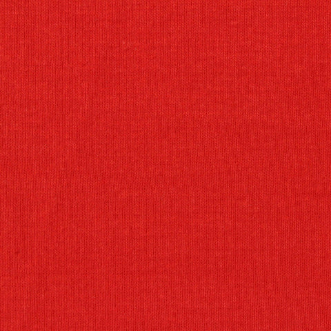 100% Cotton Rib Knit Fabric, 180 gsm, 170 cm — Red