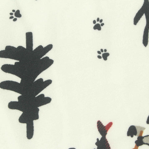 Printed Polyester Stretch Milk Silk Knit Fabric, 174 gsm, 170 cm — White
