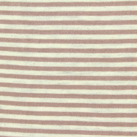 Light Brown Horizontal-Stripe Jersey Knit, 229 gsm