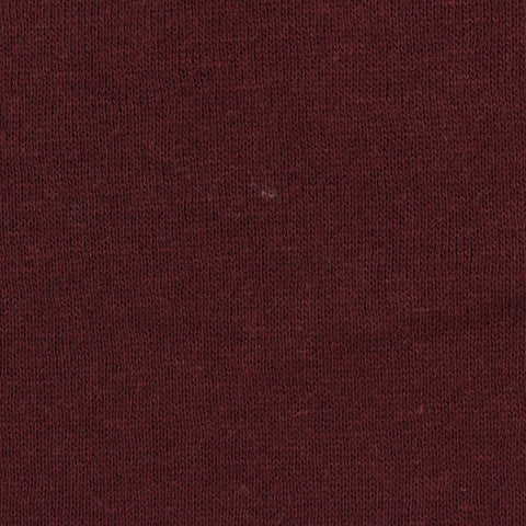 Brushed Polyester Cotton French Terry Fabric, 250 gsm, 165 cm — Red
