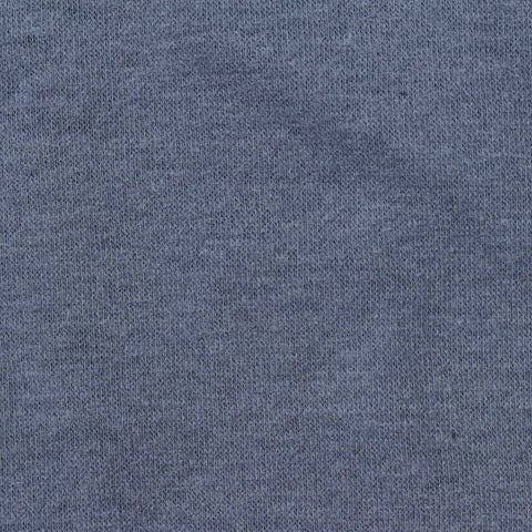 Heathered Blue-Grey Marl French Terry, Cotton-Poly