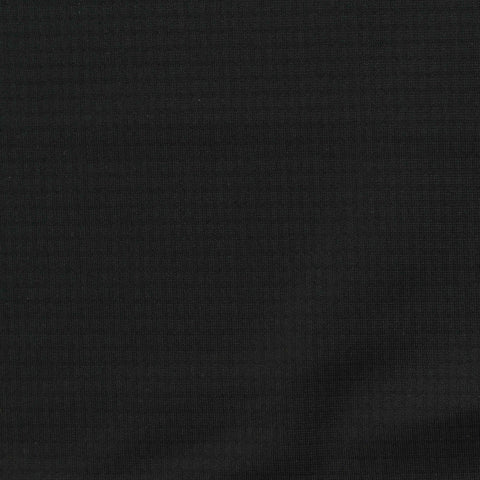 Plaid Nylon Stretch Warp Knit Fabric, 165 gsm, 155 cm — Black