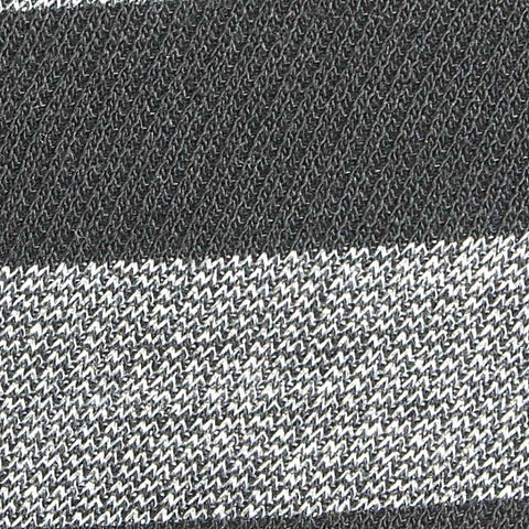 Dark Grey Horizontal-Stripe Knit, Poly-Metallic