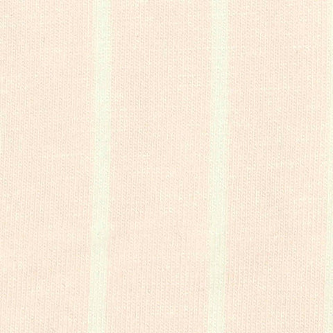 Light Peach Vertical-Stripe Jersey Knit, Viscose