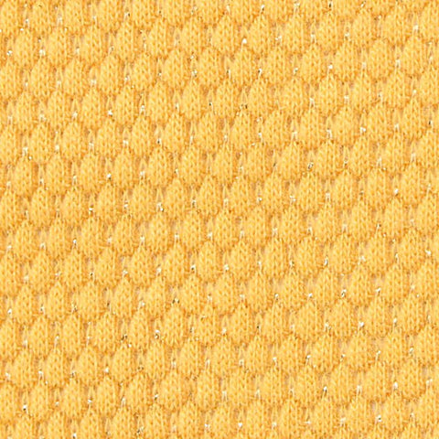 Jacquard Polyester Cotton Metallic Knit Fabric, 170 gsm, 160 cm — Yellow
