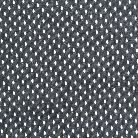 100% Polyester Mesh Fabric, 120 gsm, 160 cm — Black