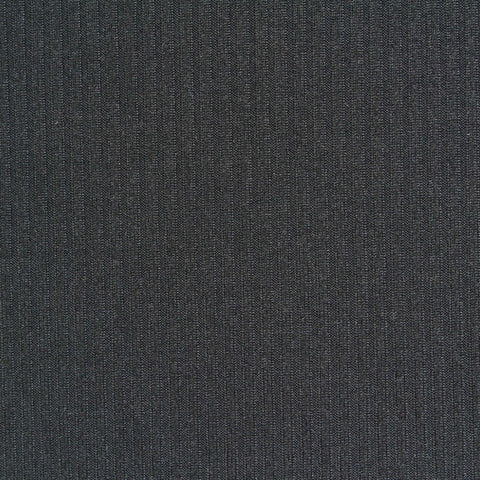 Brushed Polyester Stretch Rib Knit Fabric, 250 gsm, 185 cm — Grey
