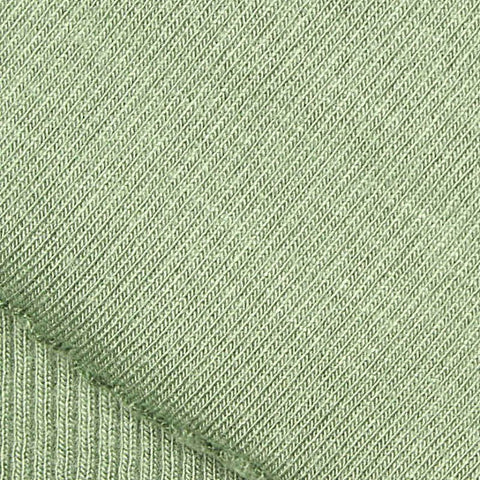 Light Green Marl Rib Knit, Viscose