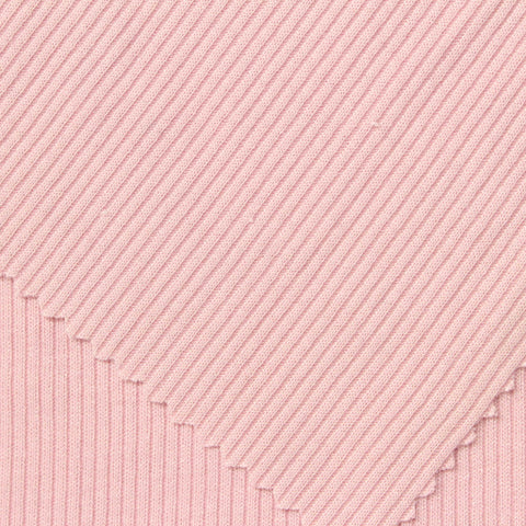 Rib Knit Fabric, 220 gsm, 120 cm — Pink