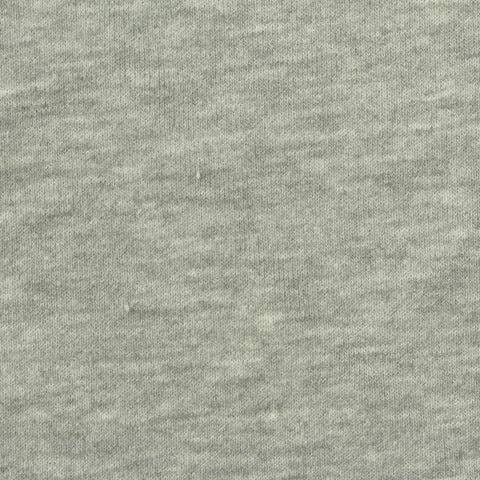 Light Grey Heathered-Marl French Terry, Poly-Cotton, 310 gsm