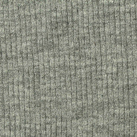 Heather Grey Marl Rib Knit, Viscose, 310 gsm