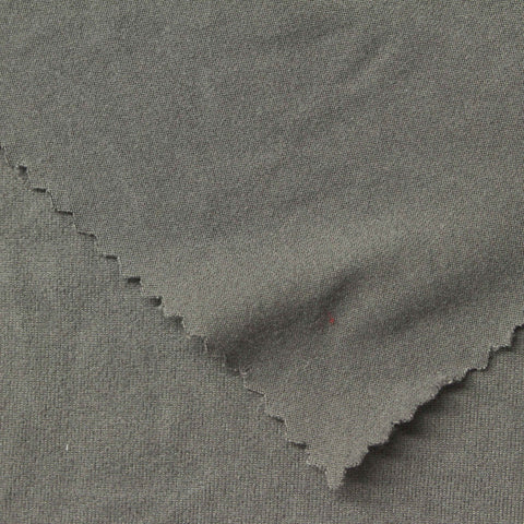 Brushed Polyester Stretch Milk Silk Knit Fabric, 200 gsm, 160 cm — Grey
