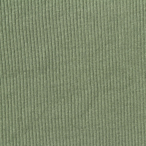Viscose Stretch Rib Knit Fabric, 310 gsm, 120 cm — Green