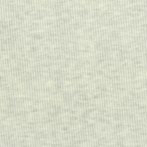Heather Grey Marl Rib Knit, Poly-Cotton, 370 gsm