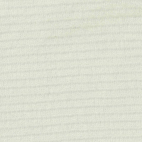 Off-White Ribbed Rib Knit, Viscose-Poly
