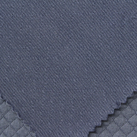 Blue Heather Jersey Knit, Polyester, 260 gsm