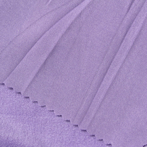 Brushed Polyester Stretch Milk Silk Knit Fabric, 210 gsm, 172 cm — Purple
