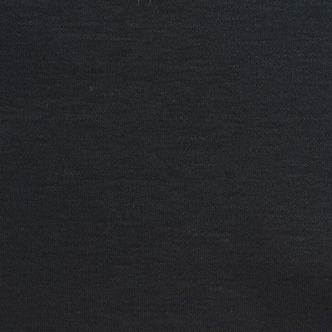 100% Cotton Interlock Knit Fabric, 195 gsm — Black