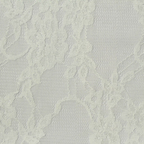 White Floral Lace, Nylon, 110 gsm, 150 cm